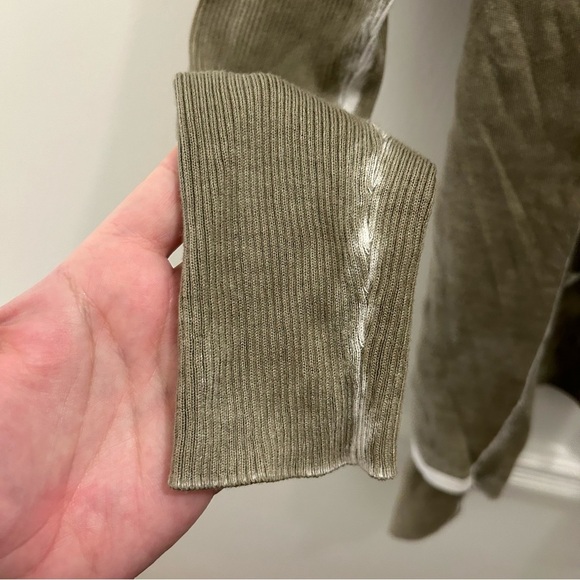 Anthropologie Moth Waterfall Cardigan Small Green tie dye sweater - Picture 5 of 10